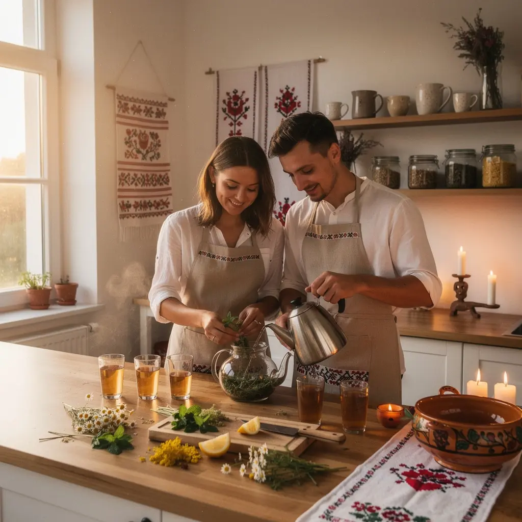 Súbor rôznych sušených bylín a kvetov pripravených na čaj
